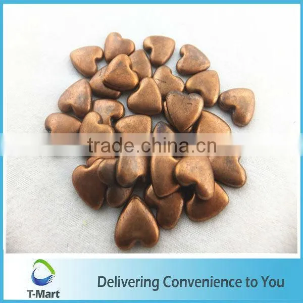 Hot Fix Prong Copper Heart Studs for Gift Decoration photo-3