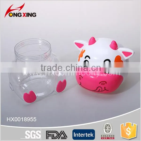 Cute Cow Shaped Plastic Bottle Toy Candy Box photo-3