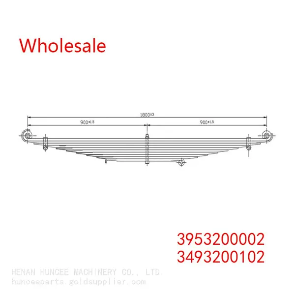 3953200002, 3493200102 Front Wheel Spring Arm Leaf Spring Wholesale for MERCEDES BENZ photo-2