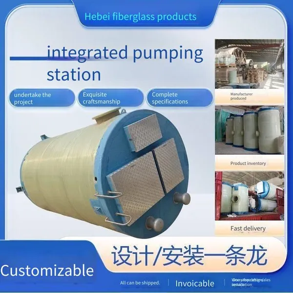 Price of Frp Pump Stations for Silver Industrial Wastewater / Fully Automatic Sewage Lifting Pump Stations