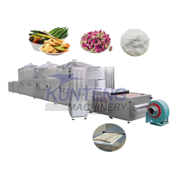 Coffee Bean Cocoa Bean Microwave Sterilization Drying Equipment Pepper Conveyor Belt Dryer