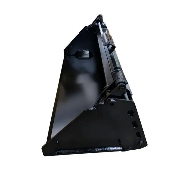 Factory Direct 4 in 1 Skid Steer Bucket OEM Custom Reversible Edge Cylinder Layout SSQA Mount Bucket Supplier