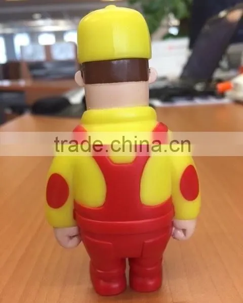 Customized Soft Cartoon Electrical Worker Vinyl Figure Toy photo-2