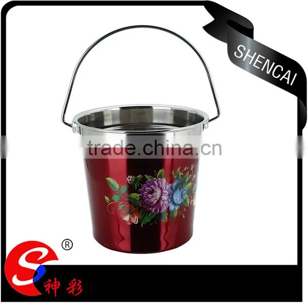 Unique Stainless Steel Coloured Ice Bucket Wholesale for Beer/ Wine/ Champagne photo-3