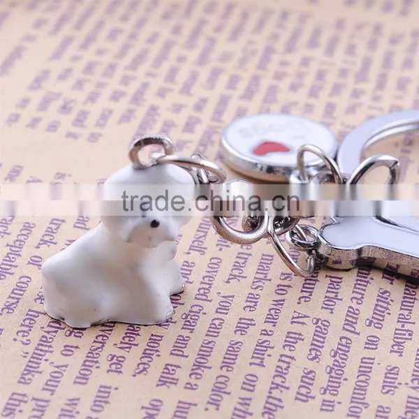 Factory Direct Pet Keychain High Quality Bichon Dog Keychain photo-2