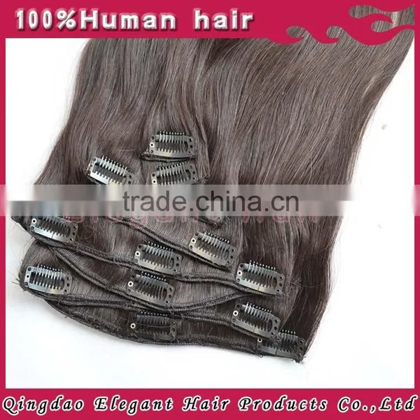 100% Peruvian Human Hair Clip in Hair Extension photo-3