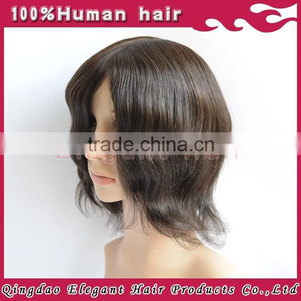 Natural Straightly Black Malaysian Remy Hair Thin Skin Full Lace Wigs photo-3