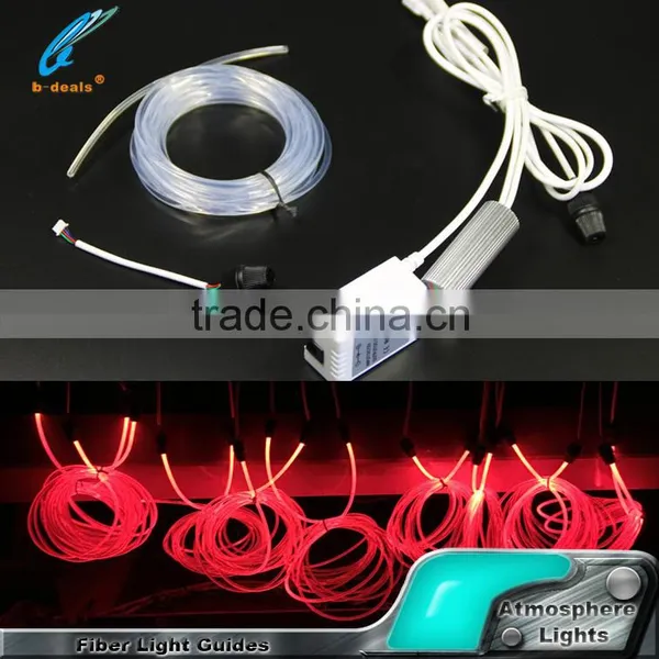 12V Super Bright RGB Color Changing Car Interior Accent Lighting 3MM Fiber Atmosphere Decoration Light photo-5