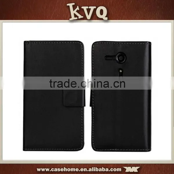 PU Wallet Flip Leather Phone Case Cover for Sony z5 photo-3