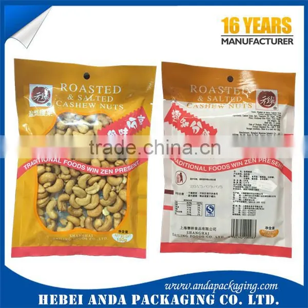 Cashew Nuts Packaging Material/ Plastic Cashew Nut Packaging Bag Aluminum Foil Laminated Roll Film photo-5