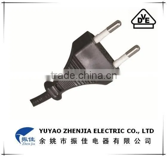 250V VDE Two Pin ac Power Plug Power Cord