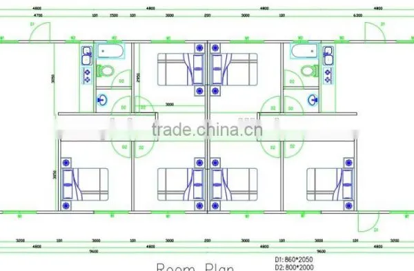 China Manufactured EPS Sandwich Panel Prefabricated Twins House photo-3