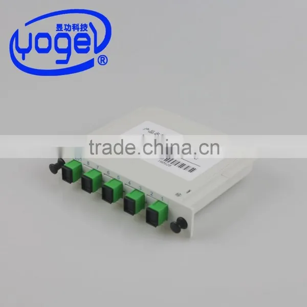 Various Coupling Ratio CATV SC/APC With Insert Type 1x4/1xN Fiber Optic PLC Splitter Coupler Quality Choice