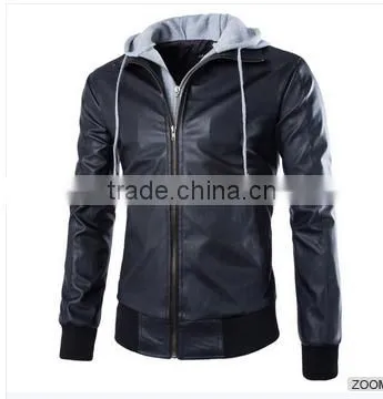 Men's Trendy PU Jacket photo-2