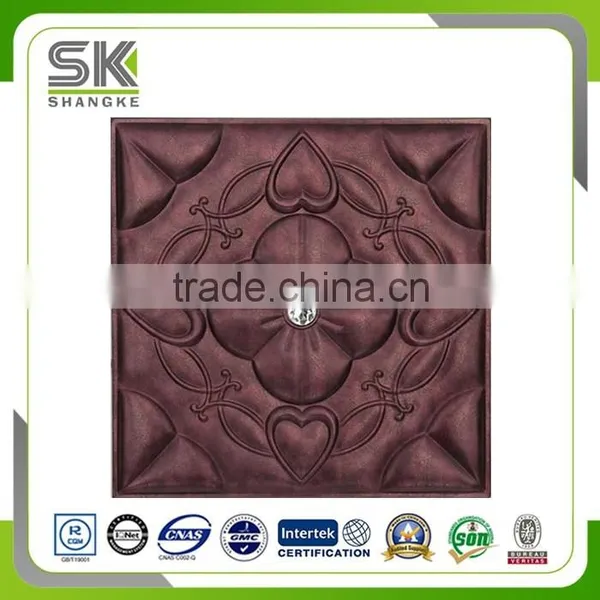 3D Faux Leather Panels Background and Ceiling Panel PU Sandwich Panel photo-3