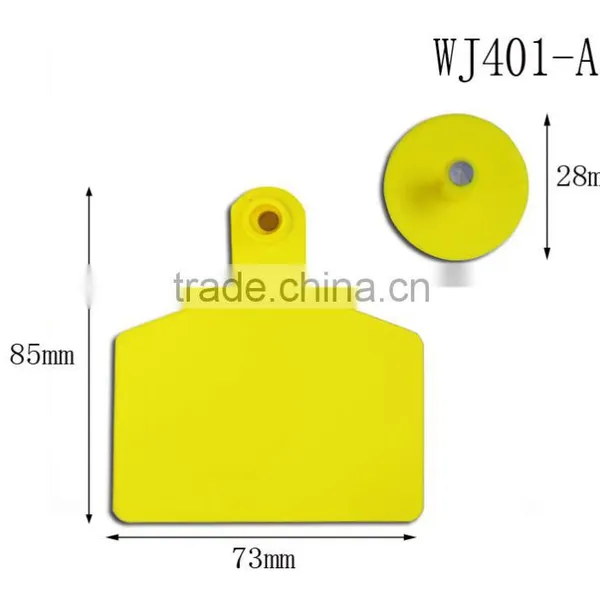 WJ401-A Orange Livestock Ear Tag for Cow photo-2