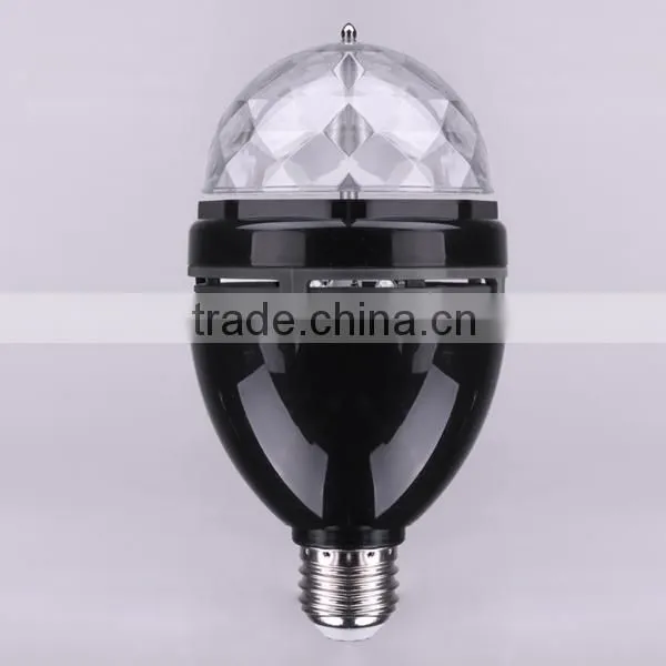 Led Magic Rotating B22 E26 E27 3W RGB Disco Ball Bulb Light photo-2