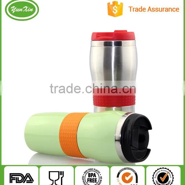 Double Wall Screw Lid Stainless Steel Cup With Silicone Sleeve photo-5