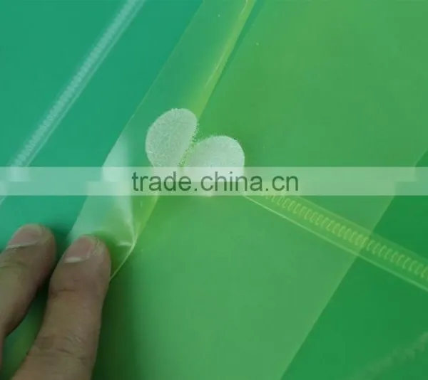 Vertical Sticker Closure Plastic Document Bag in A4 Size, Clear pp File Holder, Presentation File Folders photo-3