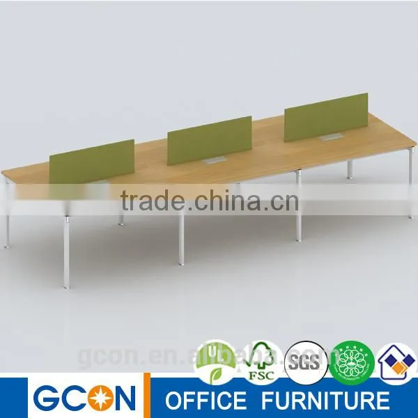 Cass Walnut 4 Seater Office Workstation Cubicle photo-5