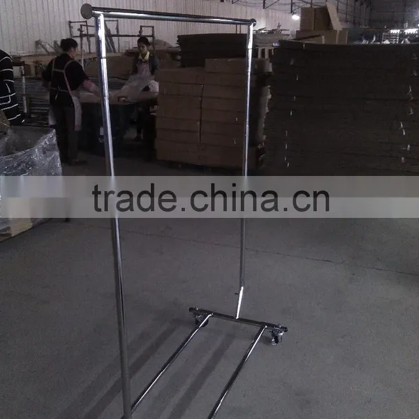 Round Rotating Clothes Hanger Rack With Wheels photo-4