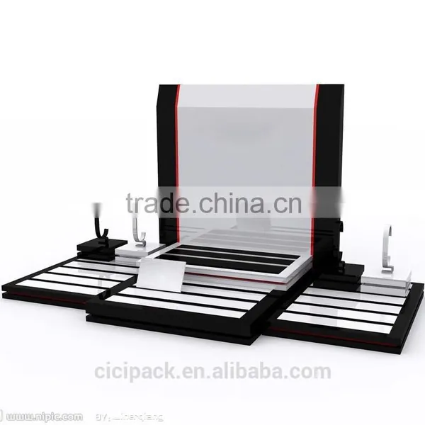 Guangzhou Custom Countertop Vertical Acrylic Wood Watch Display