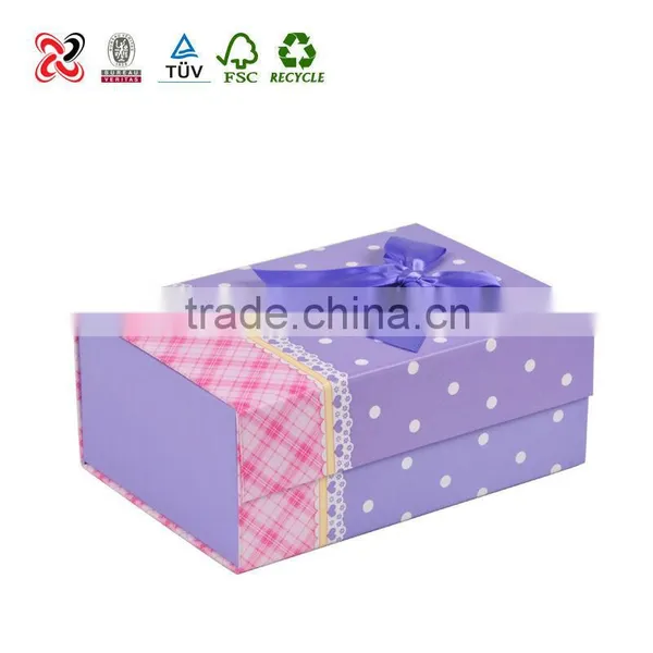 Factory Price Beautiful Handmade Folding Box Board Paper