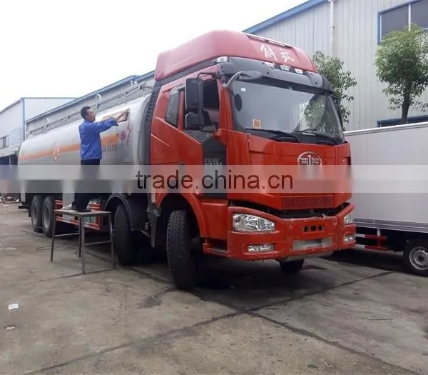 HOT-SALE ! FAW 30cbm /30000 Liters JIEFANG 8*4 Fuel Tanker Truck Capacity photo-3