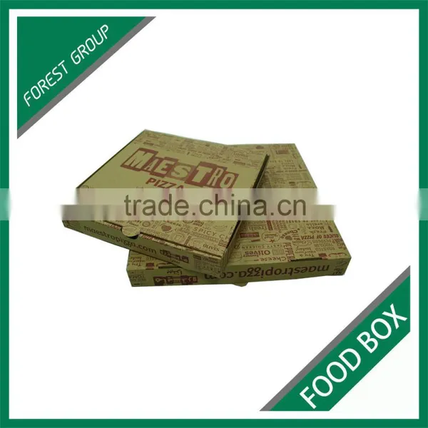 HOT SALE CHEAP 10 INCH CORRUGATED PAPER PIZZA BOX WITH FULL COLOR PRINTED photo-2