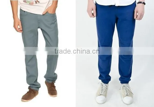 2015 Newly Factory Designs Men Chinos Pants Skinny Stretch Trouser Mens Chinos photo-3
