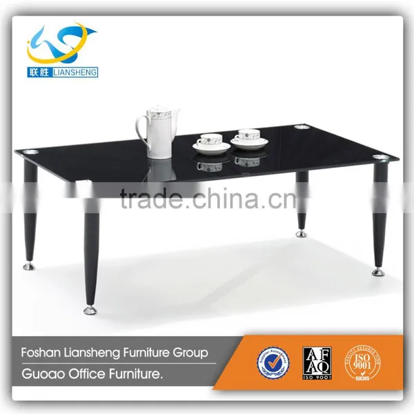 Small Size Glass Top Steel Coffee Table CT004 photo-2