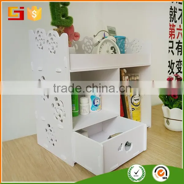 Bedroom Regularly Plastic Book Storage Box With Drawer photo-2