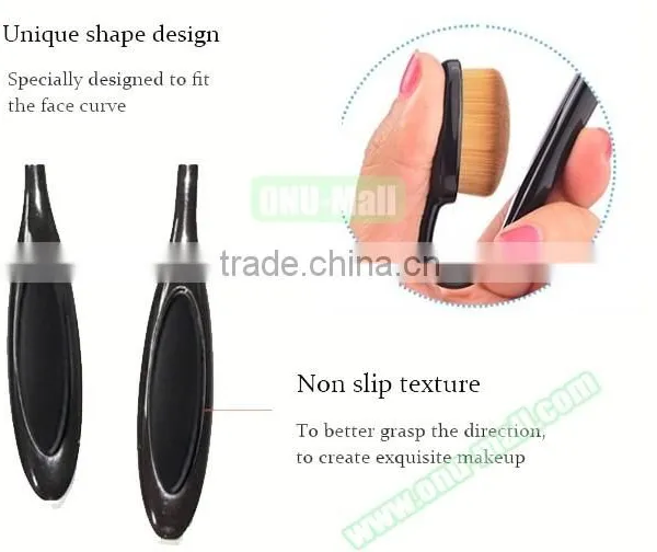 Beauty Salon Equipment Oval Cosmetic Toothbrush Shape Makeup Brush, Private Label Makeup Brush Express China Supplier photo-2