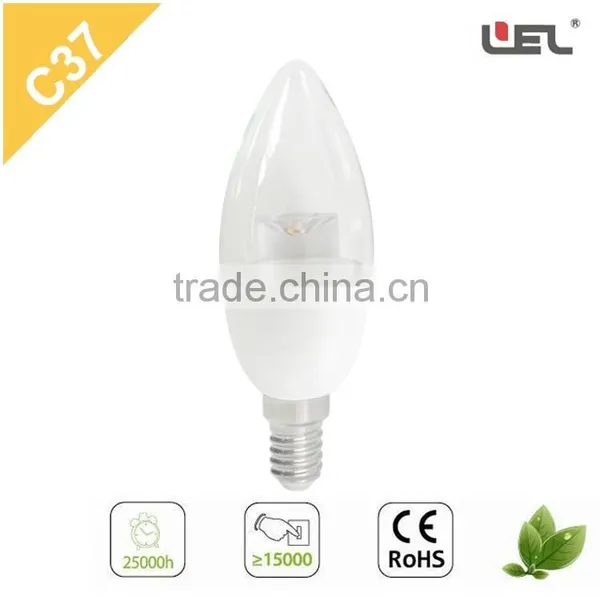 LED Candle Light C37 7W E27/ E14 With Best Price and High Heat Dissipation Produced in Zhejiang China photo-2
