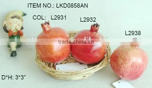 Real Color Artificial Foam Pomegranate Fruits in Assorted Size and Shapes for Display Decoration photo-3