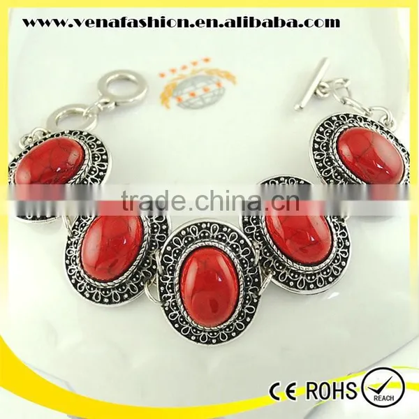 Genuine Green Stone Bracelets, Red Stone Bracelet photo-5