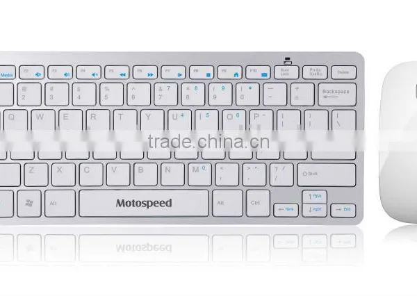 Hot Sales White or Black 2.4Ghz Wireless Keyboard Mouse photo-2