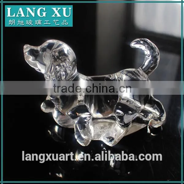 LX-D031 Fashionable Animal Figurines Decoration Dog Glass Crafts photo-2