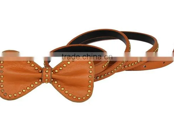 2014 Korean Fashion Ladies PU Rivet Bowknot Belt SWF-W15062925 photo-6