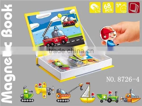 New Listed! 68pcs Common Transport Series Eduction Toy Magnetic Puzzle
