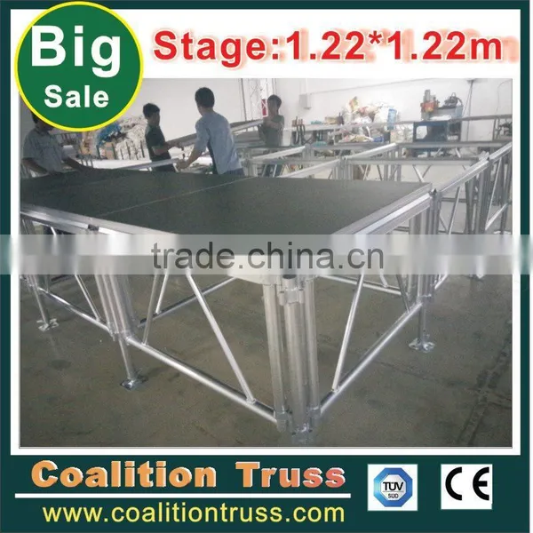 On Sale Aluminum Adjustable Height Portable Plywood Stage photo-3