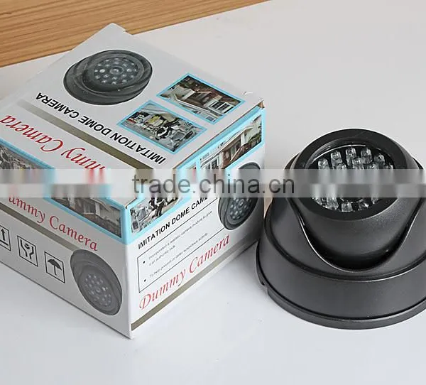 Black Fake Dummy Camera Security Camera With LED Flashing Lights for Property Security Use photo-6