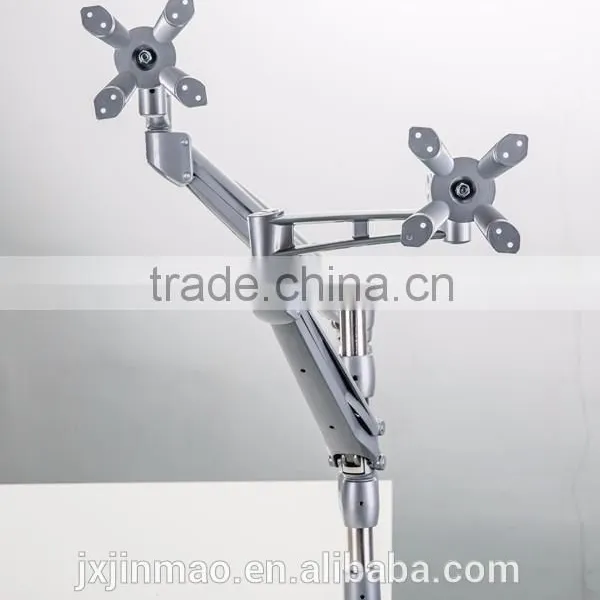 Modern Appearance Lcd Arm Support Clamp Mount and Grommet Mount Hanging Dual Monitors Screens Lcd Arm photo-4
