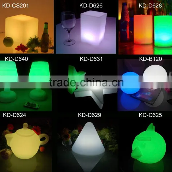 Rechargeable Illuminated Hotel Club Plastic LED Lighted Bar Counter photo-3