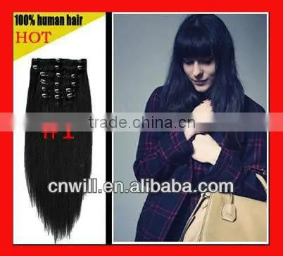 26 Inch Human Hair Remy Clip in Hair Extensions photo-3