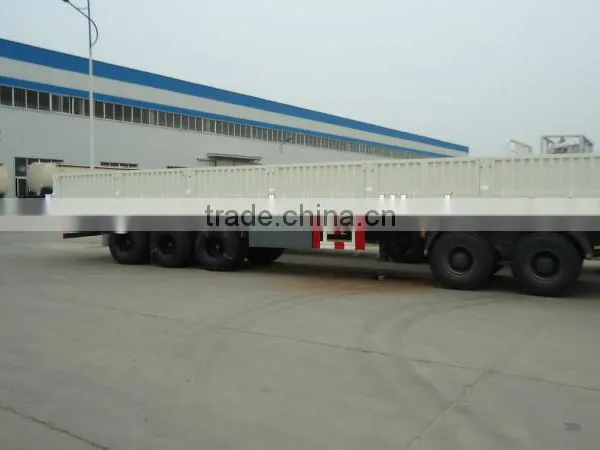 Light-duty Light-duty Tri-axle 60T Side Wall Semi Trailer for Sale photo-2