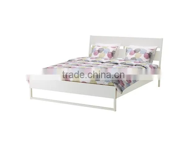 Metal Material and Commercial Furniture General Use Hotel Strong Wood Single Bed Strong Bed Frames photo-3