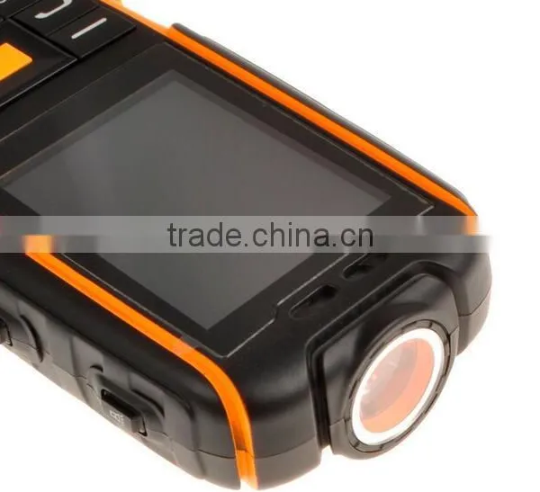 2016 NEW NO.1 A9 Mobile Phone A9 Rugged Waterproof Highlight Flashlight Strong Signal 4800mAh Power Bank Cell Phone 2.4inch photo-2