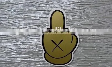 White Pvc Water Proof Car Bumper Sticker photo-2