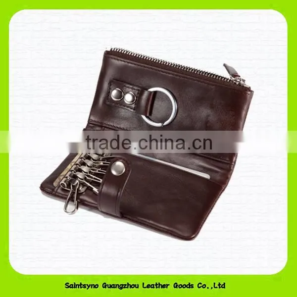 14037 New Arrival Daily Use Portable Leather Car Key Holder photo-3